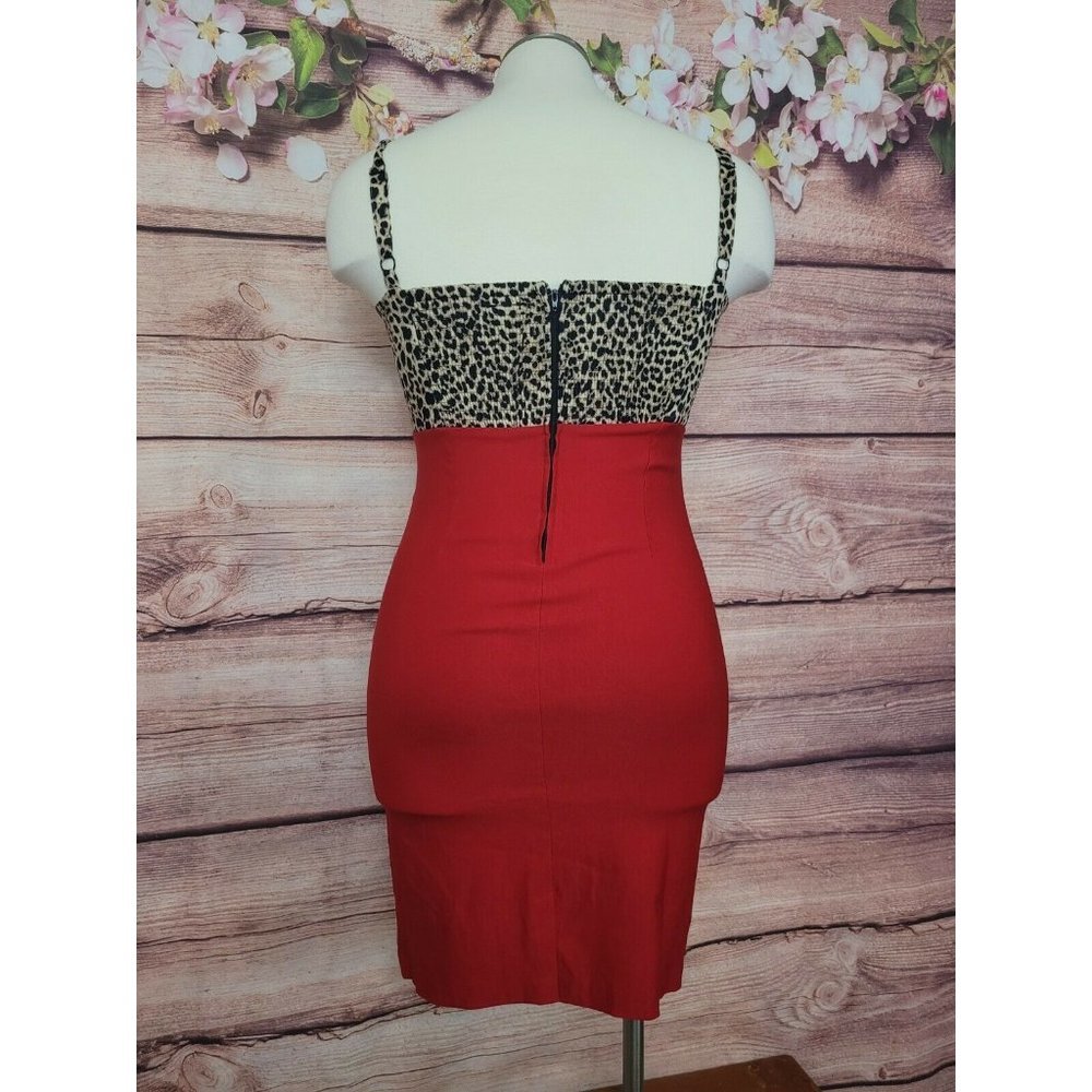 Torrid Womens Dress Bodycon Leopard Animal Print Plus Size 16 - Picture 5 of 11